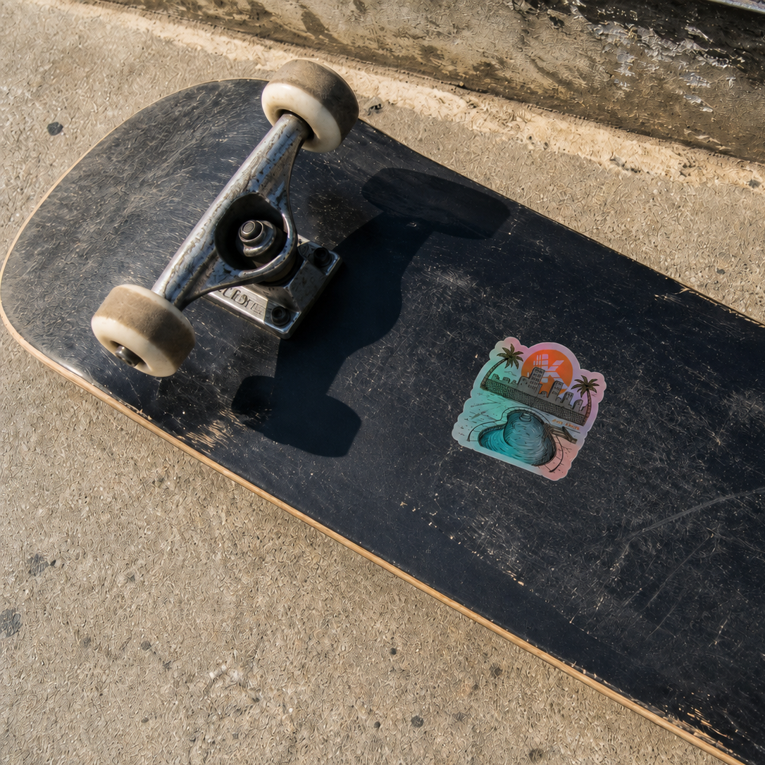 Skater's Paradise Holographic Sticker